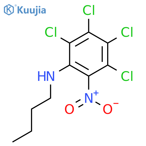 BENZENAMINE, N-BUTYL-2,3,4,5-TETRACHLORO-6-NITRO- structure