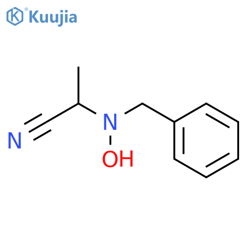 Propanenitrile, 2-[hydroxy(phenylmethyl)amino]-, (2S)- structure