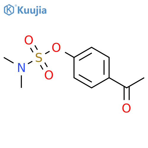 Sulfamic acid, N,N-dimethyl-, 4-acetylphenyl ester structure
