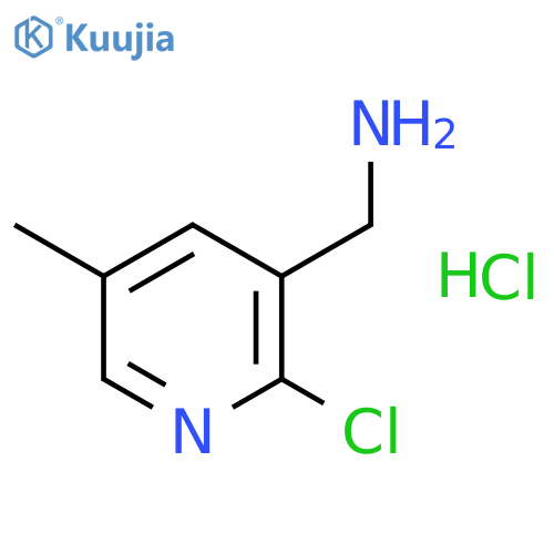(2-Chloro-5-methylpyridin-3-yl)methanamine hydrochloride structure