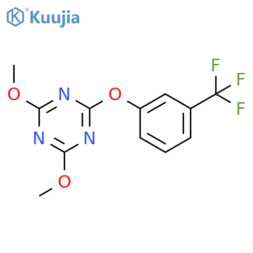 1,3,5-Triazine, 2,4-dimethoxy-6-[3-(trifluoromethyl)phenoxy]- structure