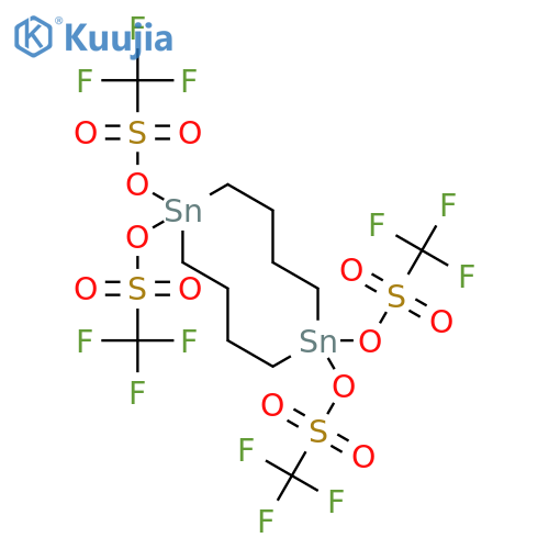 1,6-Distannecane, 1,1,6,6-tetrakis[[(trifluoromethyl)sulfonyl]oxy]- structure
