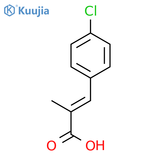 3-(4-Chlorophenyl)-2-methylprop-2-enoic acid structure
