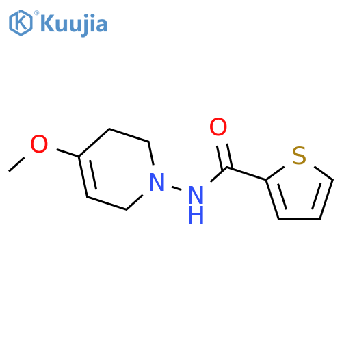 2-Thiophenecarboxamide, N-(3,6-dihydro-4-methoxy-1(2H)-pyridinyl)- structure