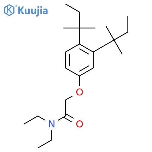Acetamide, 2-[3,4-bis(1,1-dimethylpropyl)phenoxy]-N,N-diethyl- structure