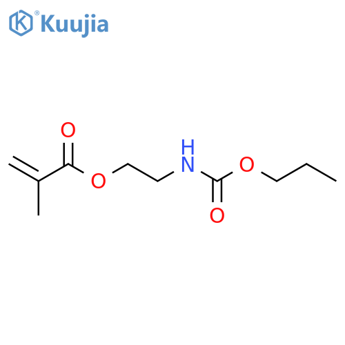 2-Propenoic acid, 2-methyl-, 2-[(propoxycarbonyl)amino]ethyl ester structure