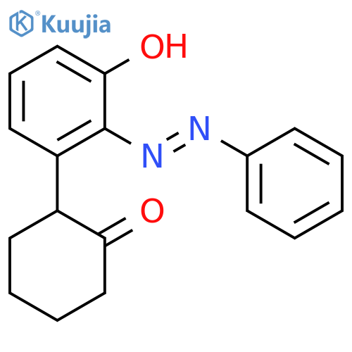 Cyclohexanone, 2-[3-hydroxy-2-(phenylazo)phenyl]- structure