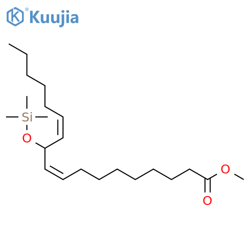 9,12-Octadecadienoic acid, 11-[(trimethylsilyl)oxy]-, methyl ester, (Z,Z)- structure