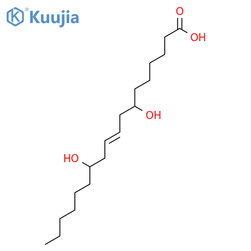 9-OCTADECENOIC ACID, 7,12-DIHYDROXY- structure