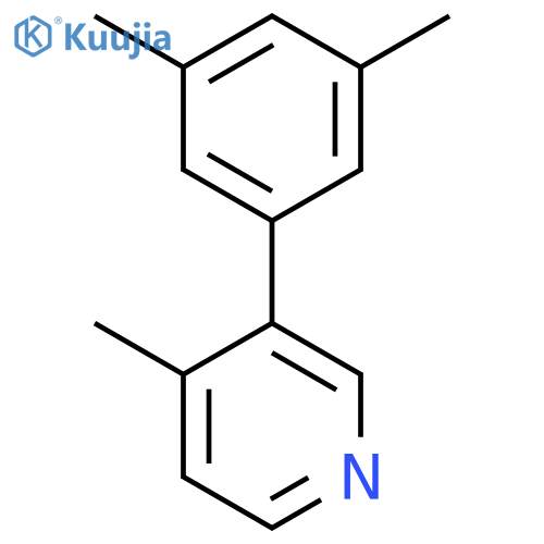 Pyridine, 3-(3,5-dimethylphenyl)-4-methyl- structure