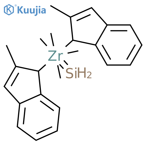 rac-Dimethylsilylenebis(2-methylindenyl)dimethylzirconium structure