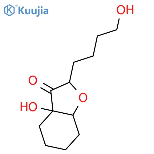 3(2H)-Benzofuranone, hexahydro-3a-hydroxy-2-(4-hydroxybutyl)- structure