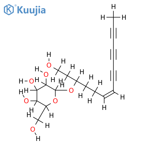3-O-beta-D-Glucopyranoside-6-Tetradecene-8,10,12-triyne-1,3-diol structure
