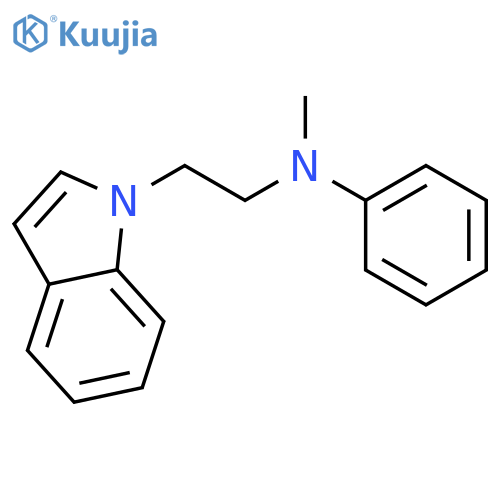 1H-Indole-1-ethanamine,N-methyl-N-phenyl- structure