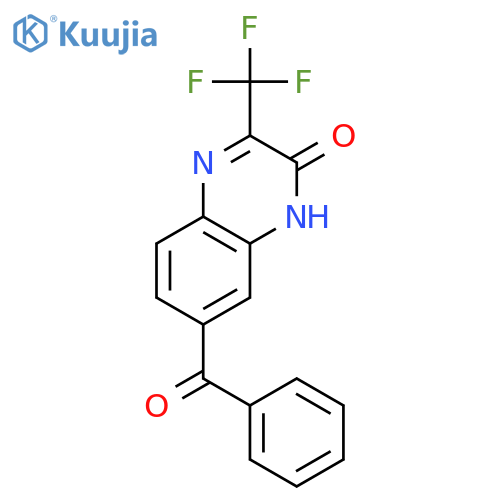 2(1H)-Quinoxalinone, 7-benzoyl-3-(trifluoromethyl)- structure