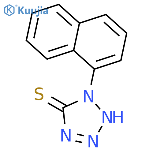 1-(naphthalen-1-yl)-1H-tetrazole-5-thiol structure