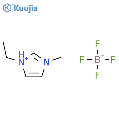 1-Ethyl-3-methyl-1,2-dihydroimidazol-1-ium Tetrafluoroborate structure