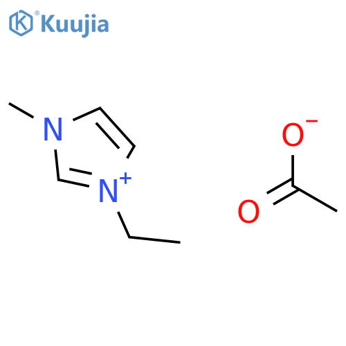 1-Ethyl-3-methylimidazolium acetate structure