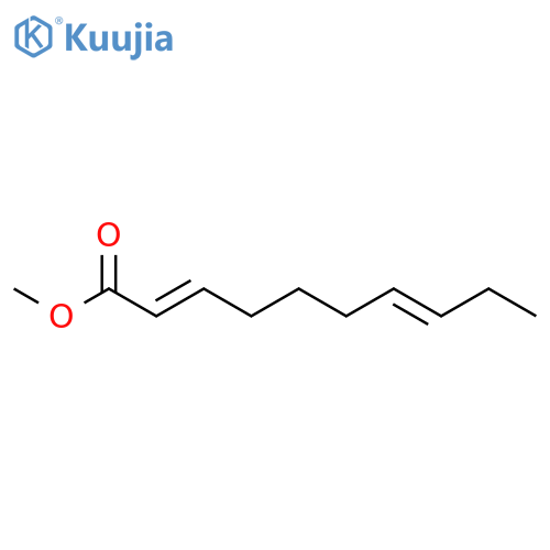 2,7-Decadienoic acid, methyl ester structure