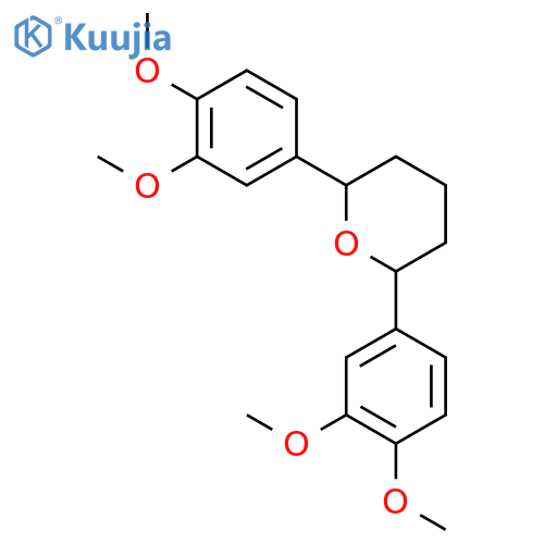 2H-Pyran,2,6-bis(3,4-dimethoxyphenyl)tetrahydro- structure