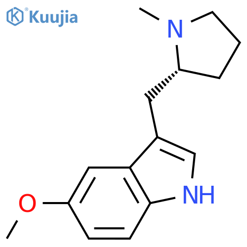 1H-Indole, 5-methoxy-3-[[(2R)-1-methyl-2-pyrrolidinyl]methyl]- structure