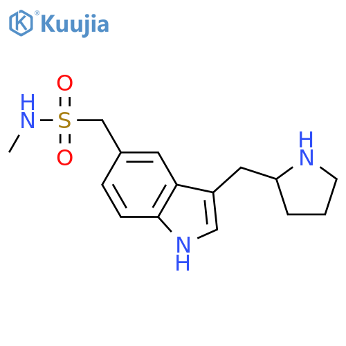1H-Indole-5-methanesulfonamide,N-methyl-3-[(2R)-2-pyrrolidinylmethyl]- structure