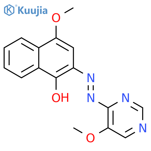 4-Methoxy-2-[2-(5-methoxypyrimidin-4-yl)hydrazinylidene]naphthalen-1(2H)-one structure