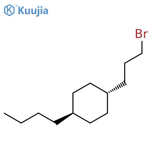 Cyclohexane, 1-(3-bromopropyl)-4-butyl-, trans- structure