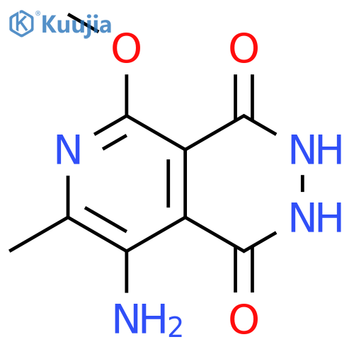 8-amino-2,3-dihydro-5-methoxy-7-methyl-Pyrido[3,4-d]pyridazine-1,4-dione structure