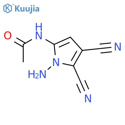 Acetamide,N-(1-amino-4,5-dicyano-1H-pyrrol-2-yl)- structure
