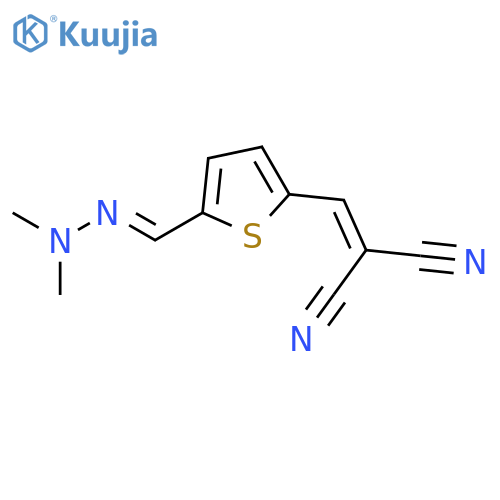 PROPANEDINITRILE, [[5-[(DIMETHYLHYDRAZONO)METHYL]-2-THIENYL]METHYLENE]- structure