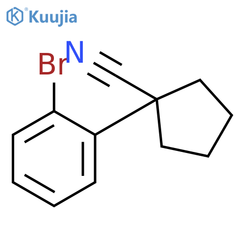 Cyclopentanecarbonitrile, 1-(2-bromophenyl)- structure