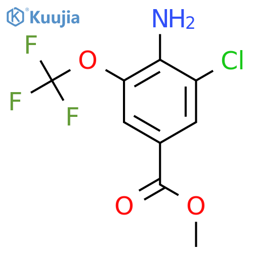 Methyl 4-amino-3-chloro-5-(trifluoromethoxy)benzoate structure