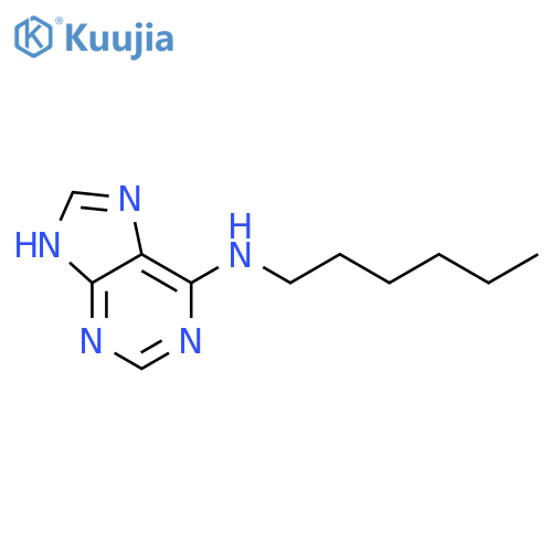 6-n-Hexylaminopurine structure