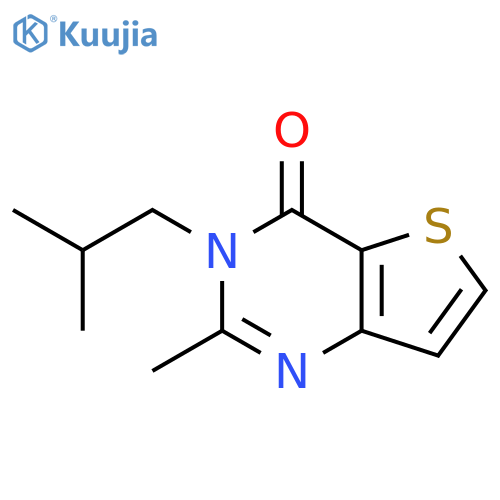 Thieno[3,2-d]pyrimidin-4(3H)-one, 2-methyl-3-(2-methylpropyl)- structure