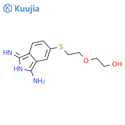 2-{2-[(3-Amino-1-imino-1H-isoindol-6-yl)sulfanyl]ethoxy}ethan-1-ol structure