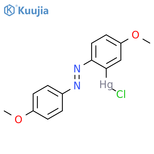 Chloro{5-methoxy-2-[(E)-(4-methoxyphenyl)diazenyl]phenyl}mercury structure