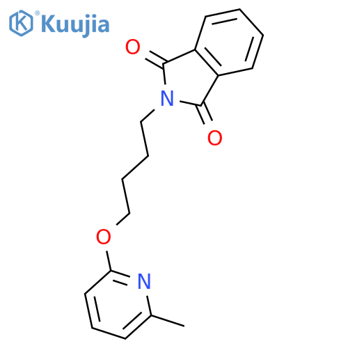 1H-Isoindole-1,3(2H)-dione, 2-[4-[(6-methyl-2-pyridinyl)oxy]butyl]- structure