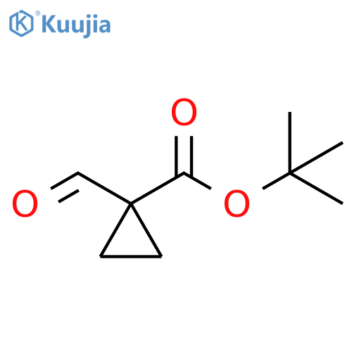 tert-butyl 1-formylcyclopropane-1-carboxylate structure