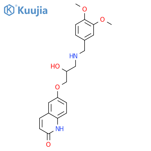 2(1H)-Quinolinone,6-[3-[[(3,4-dimethoxyphenyl)methyl]amino]-2-hydroxypropoxy]- structure