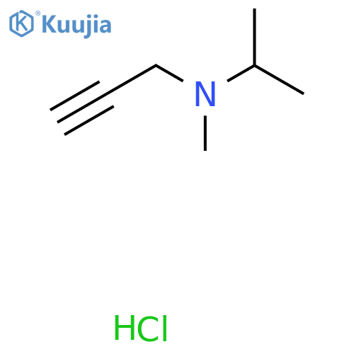 N-(2-propyl)-N-methylpropargylamine hydrochloride structure
