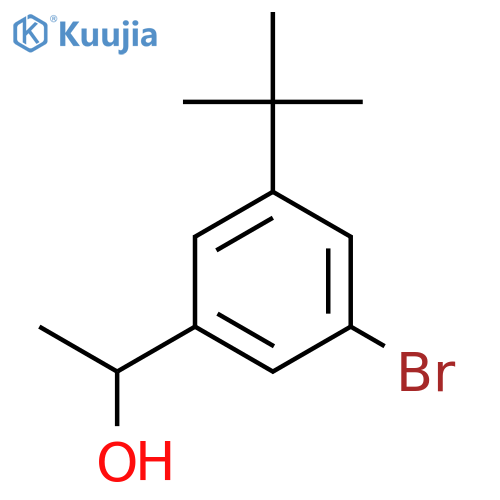 1-(3-Bromo-5-tert-butylphenyl)ethanol structure