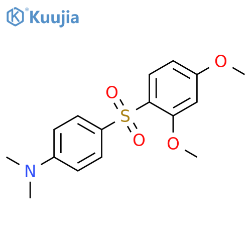 Benzenamine, 4-[(2,4-dimethoxyphenyl)sulfonyl]-N,N-dimethyl- structure