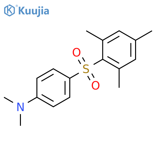 Benzenamine, N,N-dimethyl-4-[(2,4,6-trimethylphenyl)sulfonyl]- structure
