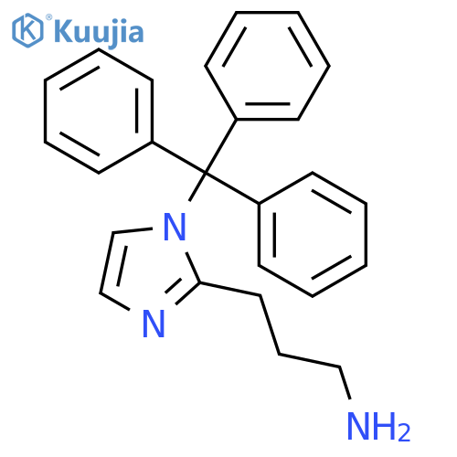 1H-Imidazole-2-propanamine, 1-(triphenylmethyl)- structure