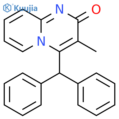 2H-Pyrido[1,2-a]pyrimidin-2-one, 4-(diphenylmethyl)-3-methyl- structure
