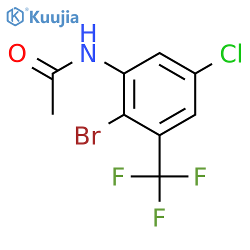 Acetamide, N-[2-bromo-5-chloro-3-(trifluoromethyl)phenyl]- structure