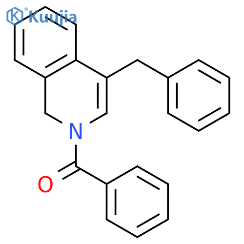 Isoquinoline, 2-benzoyl-1,2-dihydro-4-(phenylmethyl)- structure