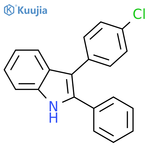 1H-Indole,3-(4-chlorophenyl)-2-phenyl- structure