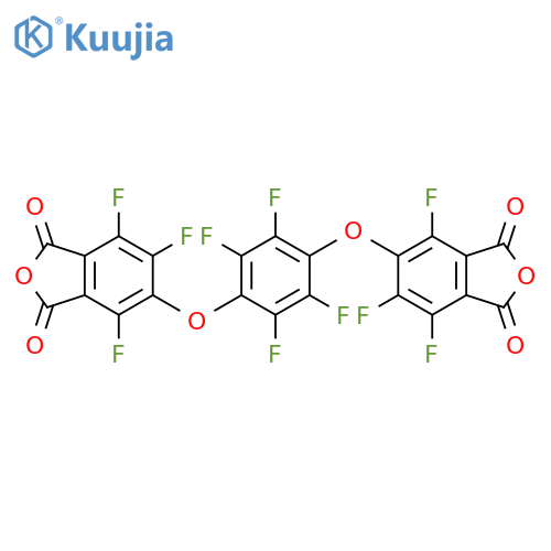 1,3-Isobenzofurandione, 5,5'-[(2,3,5,6-tetrafluoro-1,4-phenylene)bis(oxy)]bis[4,6,7-trifluoro- structure